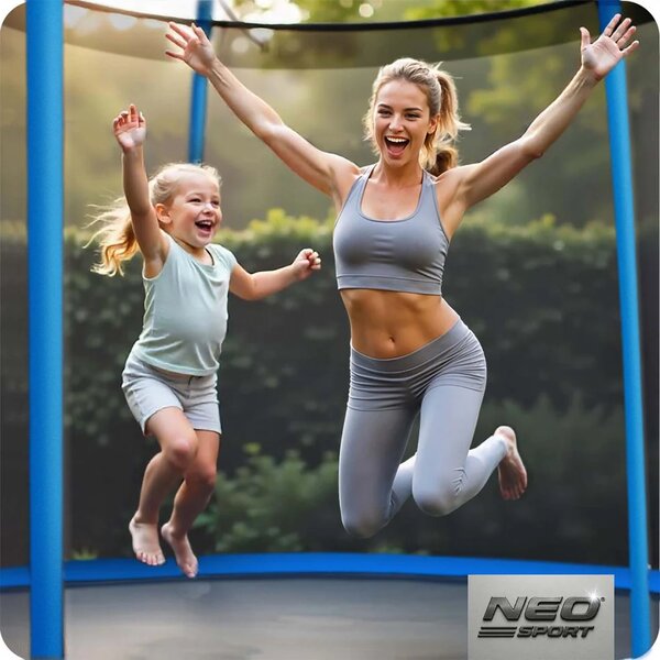 Vrtni trampolin Neo-Sport 183 cm, 6 ft, unutarnja mreža i ljestve