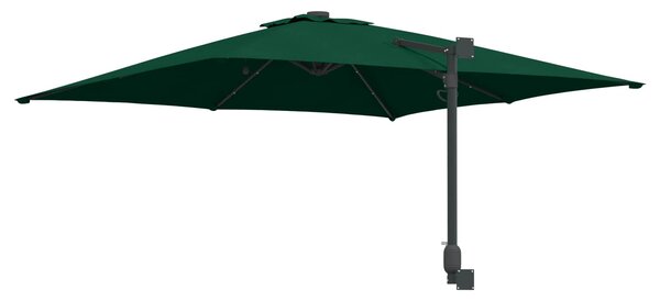 Vrtni suncobran Zelena 248,5 x 247,5 x 160 cm Poliester i čelik - Zelena / 248,5 x 247,5 x 160 cm
