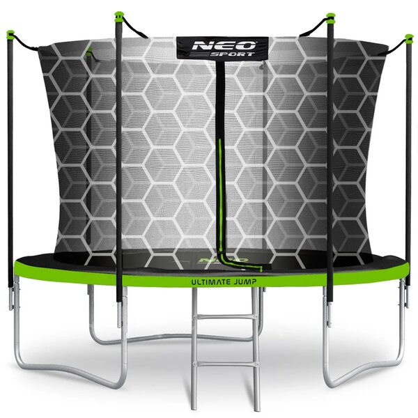 Vrtni trampolin Neo-Sport NS-08W231 252 cm, 8 ft, unutarnja mreža i ljestve