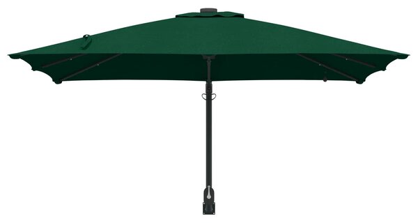 Vrtni suncobran Zelena 248,5 x 247,5 x 160 cm Poliester i čelik - Zelena / 248,5 x 247,5 x 160 cm