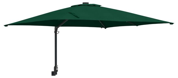 Vrtni suncobran Zelena 248,5 x 247,5 x 160 cm Poliester i čelik - Zelena / 248,5 x 247,5 x 160 cm