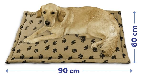 Svjetlo smeđi pamučan krevet za pse 60x90 cm – Maximex