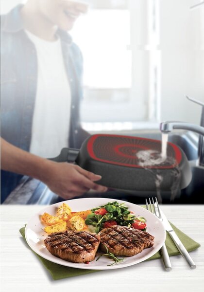 Aluminijska grill tava ø 26 cm Simply Clean Red - Tefal