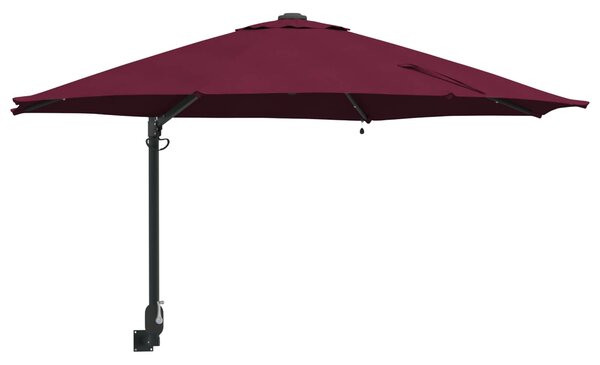 Vrtni suncobran Bordeaux Crvena 248 x 248 x 148 cm - Crvena / 248 x 248 x 148 cm