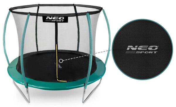 Profilirani vrtni trampolin Neo-Sport NS-08C181 252 cm, 8 ft, unutarnja mreža