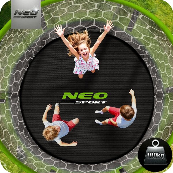 Profilirani vrtni trampolin Neo-Sport NS-08C221 252 cm, 8 ft, unutarnja mreža