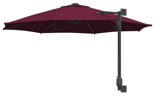 Vrtni suncobran Bordeaux Crvena 248 x 248 x 148 cm - Crvena / 248 x 248 x 148 cm
