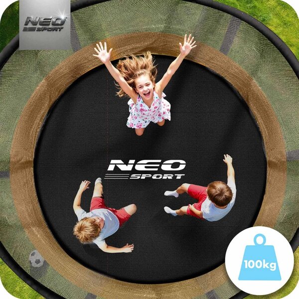 Profilirani vrtni trampolin Neo-Sport NS-08C201 252 cm, 8 ft, unutarnja mreža