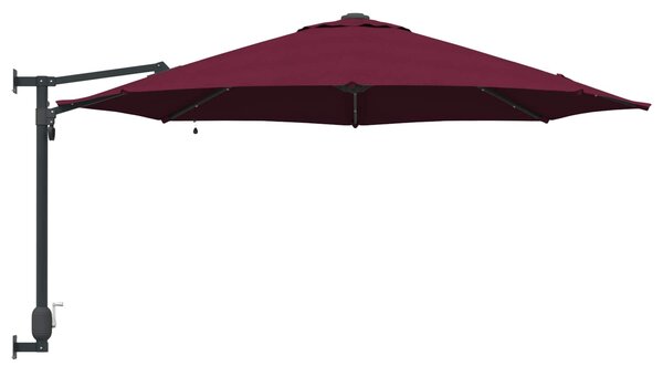 Vrtni suncobran Bordeaux Crvena 248 x 248 x 148 cm - Crvena / 248 x 248 x 148 cm