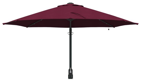Vrtni suncobran Bordeaux Crvena 248 x 248 x 148 cm - Crvena / 248 x 248 x 148 cm