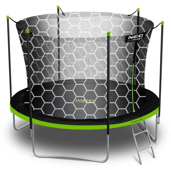 Vrtni trampolin Neo-Sport NS-06W231 183 cm, 6 ft, unutarnja mreža i ljestve