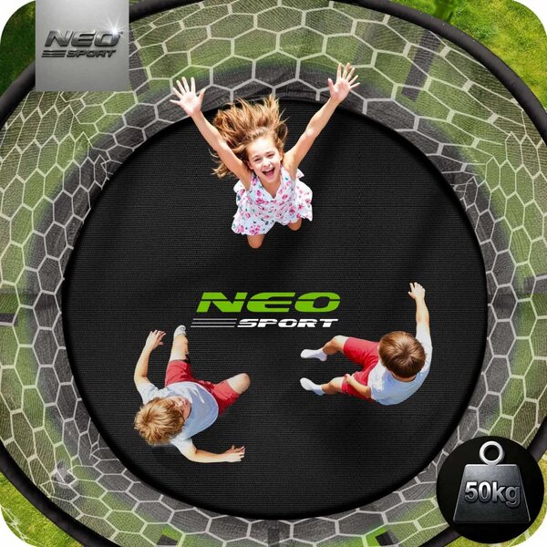 Vrtni trampolin Neo-Sport NS-06W231 183 cm, 6 ft, unutarnja mreža i ljestve