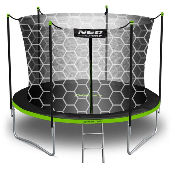 Vrtni trampolin Neo-Sport NS-06W231 183 cm, 6 ft, unutarnja mreža i ljestve