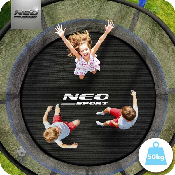 Vrtni trampolin Neo-Sport NS-06W241 183 cm, 6 ft, unutarnja mreža i ljestve