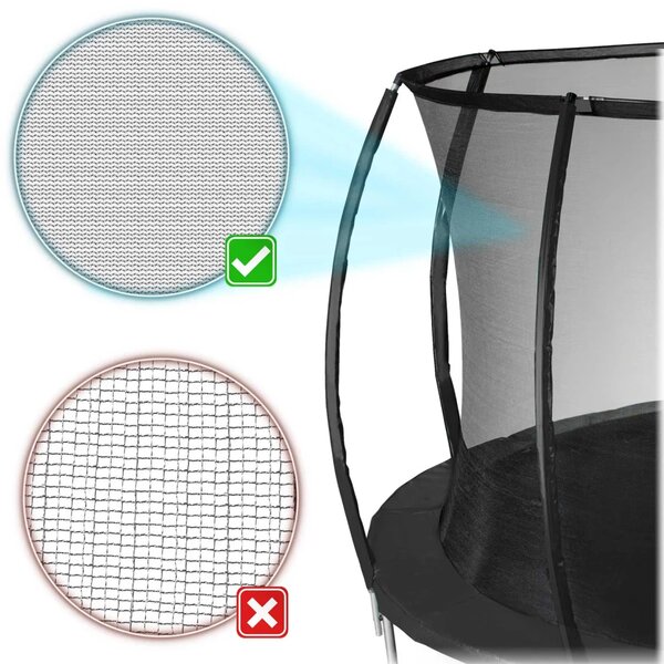Unutarnja mreža za trampolin Neo-Sport 252 cm, 8 ft, 6 stupova