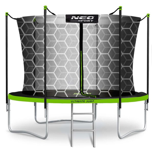 Vrtni trampolin Neo-Sport NS-06W231 183 cm, 6 ft, unutarnja mreža i ljestve