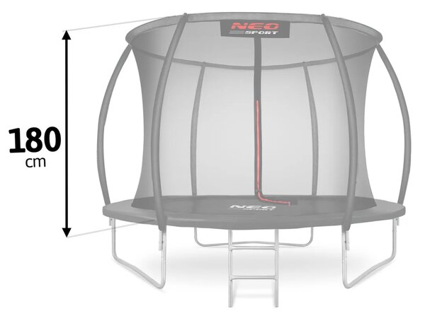 Unutarnja mreža za trampolin Neo-Sport 252 cm, 8 ft, 6 stupova