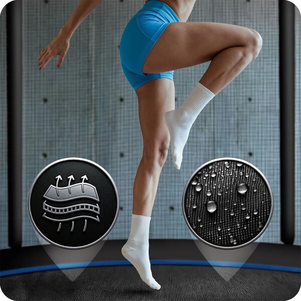 Vrtni trampolin Neo-Sport NS-06Z221 183 cm, 6 ft, vanjska mreža i ljestve