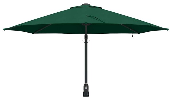Vrtni suncobran Zelena 248 x 248 x 148 cm Poliester i čelik - Zelena / 248 x 248 x 148 cm