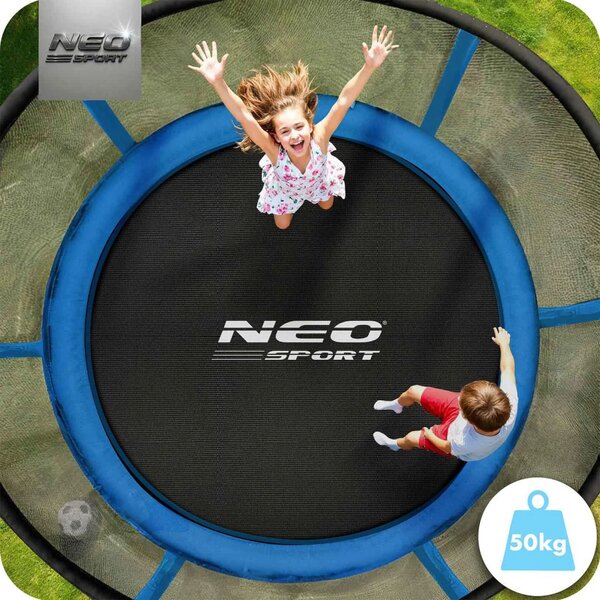 Vrtni trampolin Neo-Sport 183 cm, 6 ft, vanjska mreža i ljestve