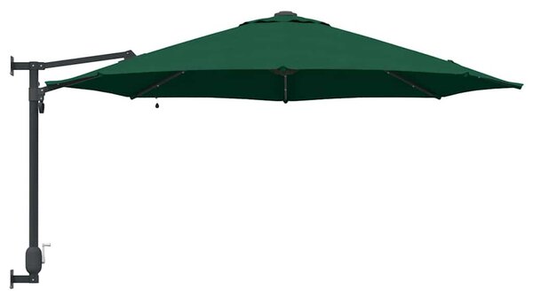 Vrtni suncobran Zelena 248 x 248 x 148 cm Poliester i čelik - Zelena / 248 x 248 x 148 cm