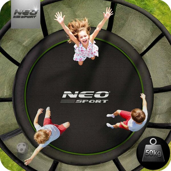 Vrtni trampolin Neo-Sport NS-06Z231 183 cm, 6 ft, vanjska mreža i ljestve