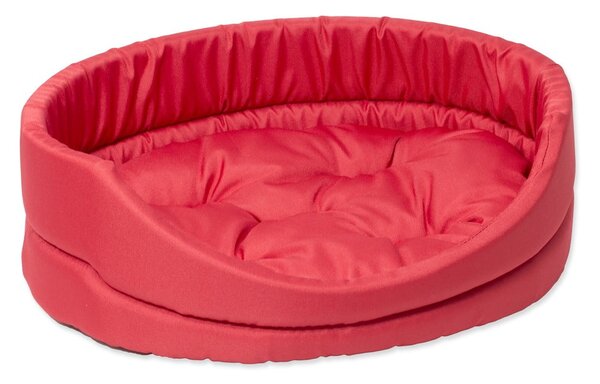 Crveni plišani krevet za pse 40x48 cm Dog Fantasy DeLuxe – Plaček Pet Products