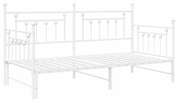 Krevet na kat Bijelo 90 x 200 cm Čelik - Bijela / 90 x 200 cm