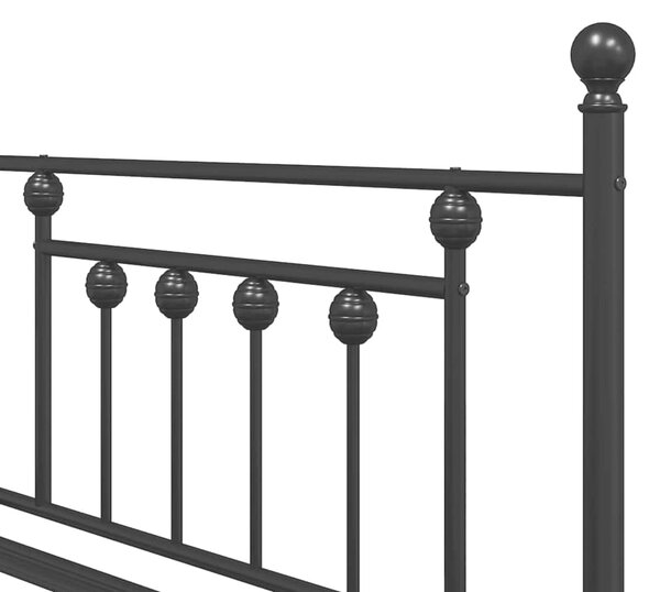 Krevet na kat Crna 90 x 190 cm Čelik - Crna / 90 x 190 cm