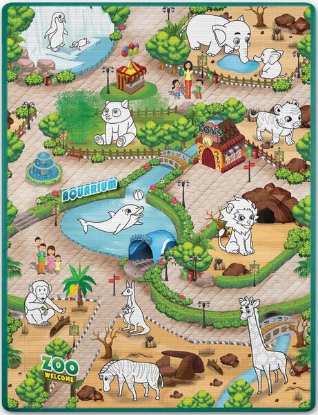 Podloga za slikanje 90 x 120 cm + 80 Ricokids alkoholnih markera