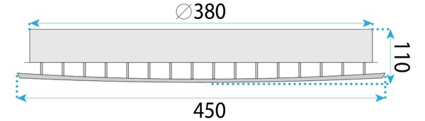 Stropna svjetiljka LED MS014-C Chrome