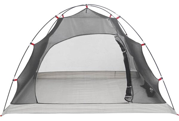 Šator s krovom s pohranom Siva i crna 236 x 150 x 136 cm - Crna / 236 x 150 x 136 cm