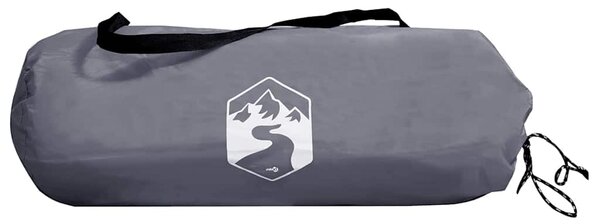 Šator s krovom s pohranom Siva i crna 236 x 150 x 136 cm - Crna / 236 x 150 x 136 cm