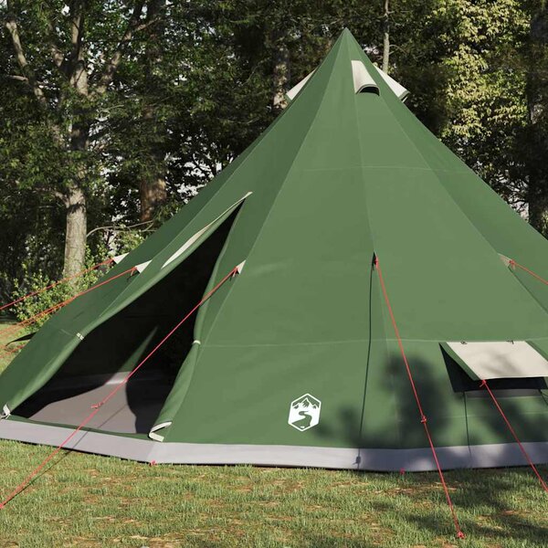 Tipi šator s krovom s pohranom Zelena 560 x 560 x 300 cm taft - Zelena / 560 x 560 x 300 cm
