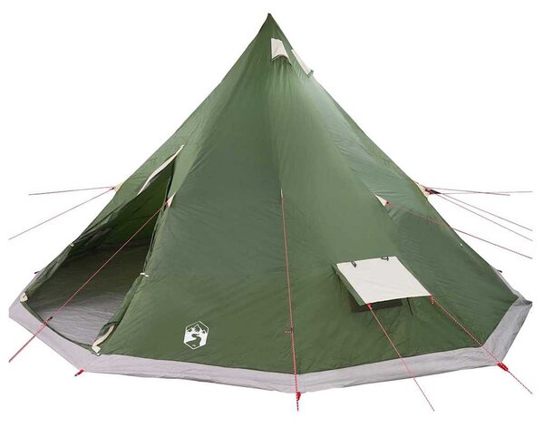 Tipi šator s krovom s pohranom Zelena 560 x 560 x 300 cm taft - Zelena / 560 x 560 x 300 cm