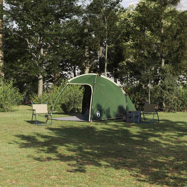 Kabinski šator s krovom Zelena 370 x 230 x 185 cm taft - Zelena / 370 x 230 x 185 cm