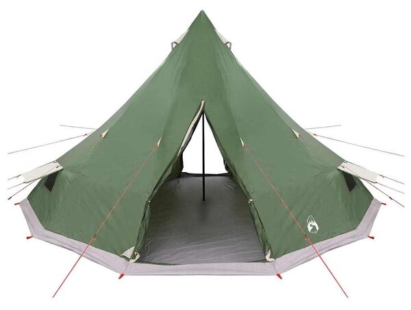 Tipi šator s krovom s pohranom Zelena 560 x 560 x 300 cm taft - Zelena / 560 x 560 x 300 cm