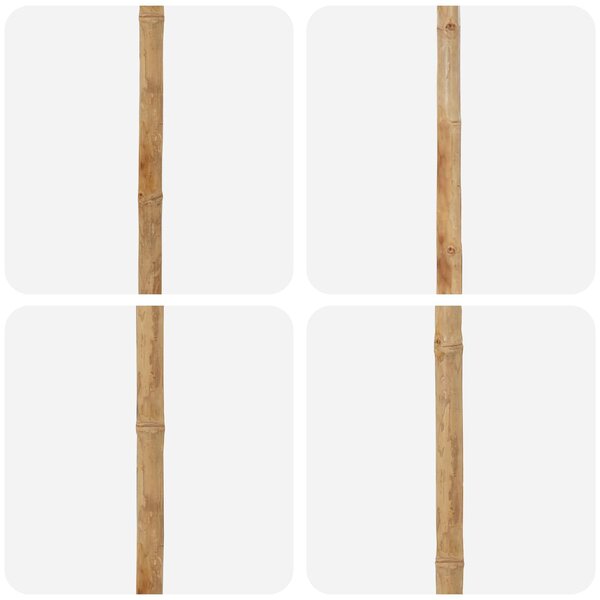 Vrtni suncobran Krem bijela Ø 150 x 210 cm bambus - Bijela / Ø 150 x 210 cm