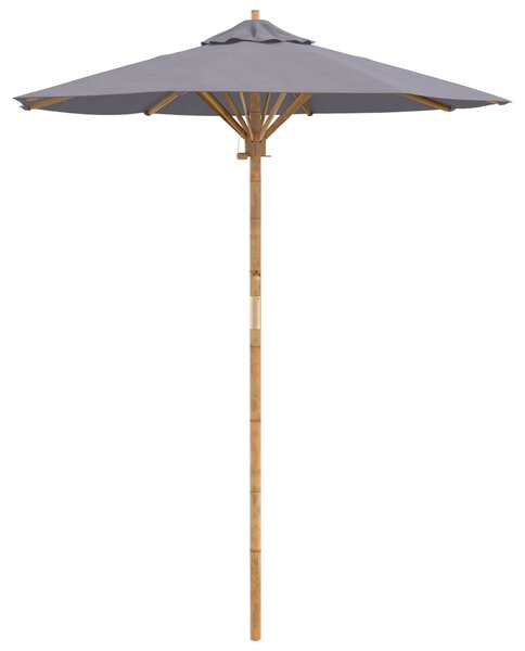 Vrtni suncobran Tamno siva Ø 180 x 230 cm bambus - Siva / Ø 180 x 230 cm