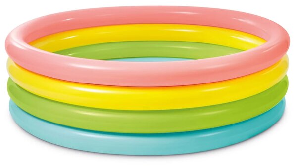 Napuhljivi bazen Rainbow s 4 prstena 168 x 46 cm INTEX 56441