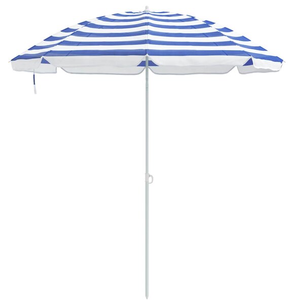 Suncobran Plava i bijela 161 x 161 x 193 cm Poliester - Plava