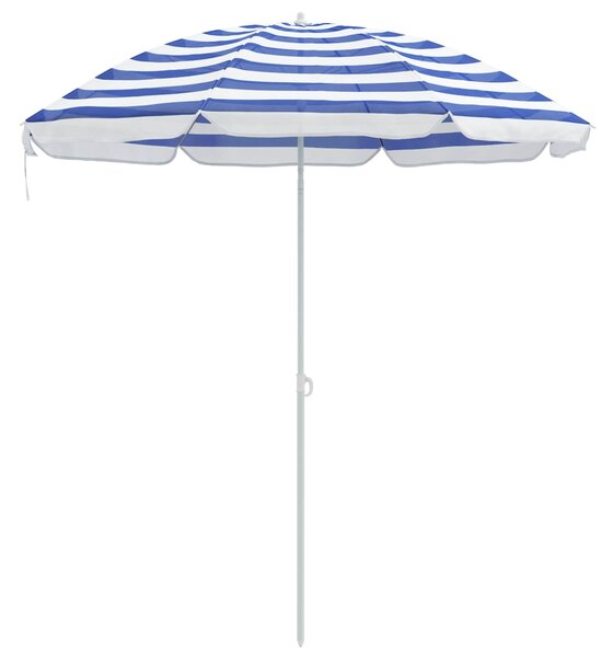 Suncobran Plava i bijela 161 x 161 x 193 cm Poliester - Plava