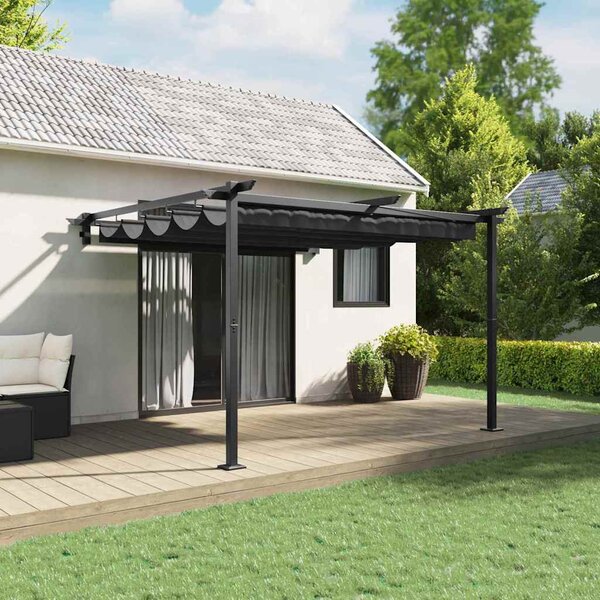 Gazebo 300 x 300 x 200 cm Antracit Poliester - Antracit / 300 x 300 x 200 cm