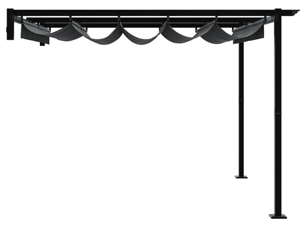 Gazebo 300 x 300 x 200 cm Antracit Poliester - Antracit / 300 x 300 x 200 cm