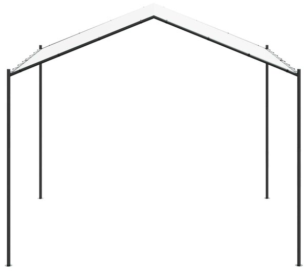 Gazebo 4 x 4 x 2,6 m Bijeli Čelik i poliester 180 gsm - Bijela / 4 x 4 x 2,6 m