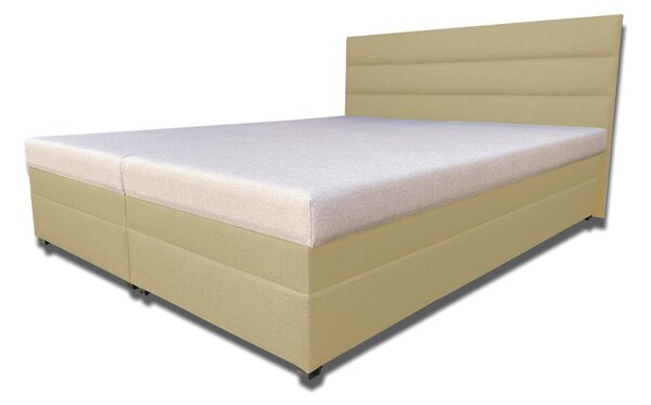 Zondo Bračni krevet 160 cm Rebeka (s opružnim madracima) (bež). 1030909