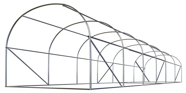 Vrtni tunel 3 x 6 m (18 m2) bijeli Plonos