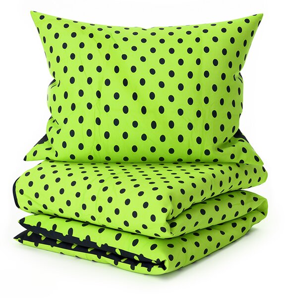 Poli-pamučna posteljina COLAM GREEN POLY zelena Dimenzije posteljine: 70 x 90 cm | 140 x 200 cm
