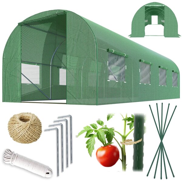 Vrtni tunel 2,5 x 4 m (10 m2) Plonos, zelena