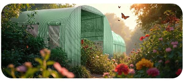 Vrtni tunel 2,5 x 4 m (10 m2) Plonos, siva